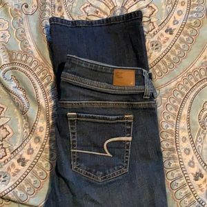 AE jeans boot, stretch 8 long